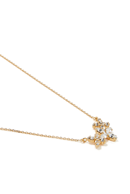 Star Cuff Necklace, 18k Gold-Plated Brass & Swarovski Crystals